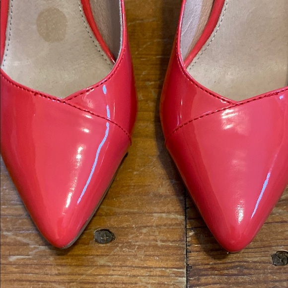 PEGABO Pink Coral Patent Leather High Heels Feminine Coquette Barbie - Picture 3 of 14